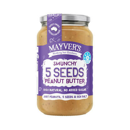 Mayvers Smunchy 5 Seeds Peanut Butter - 375g