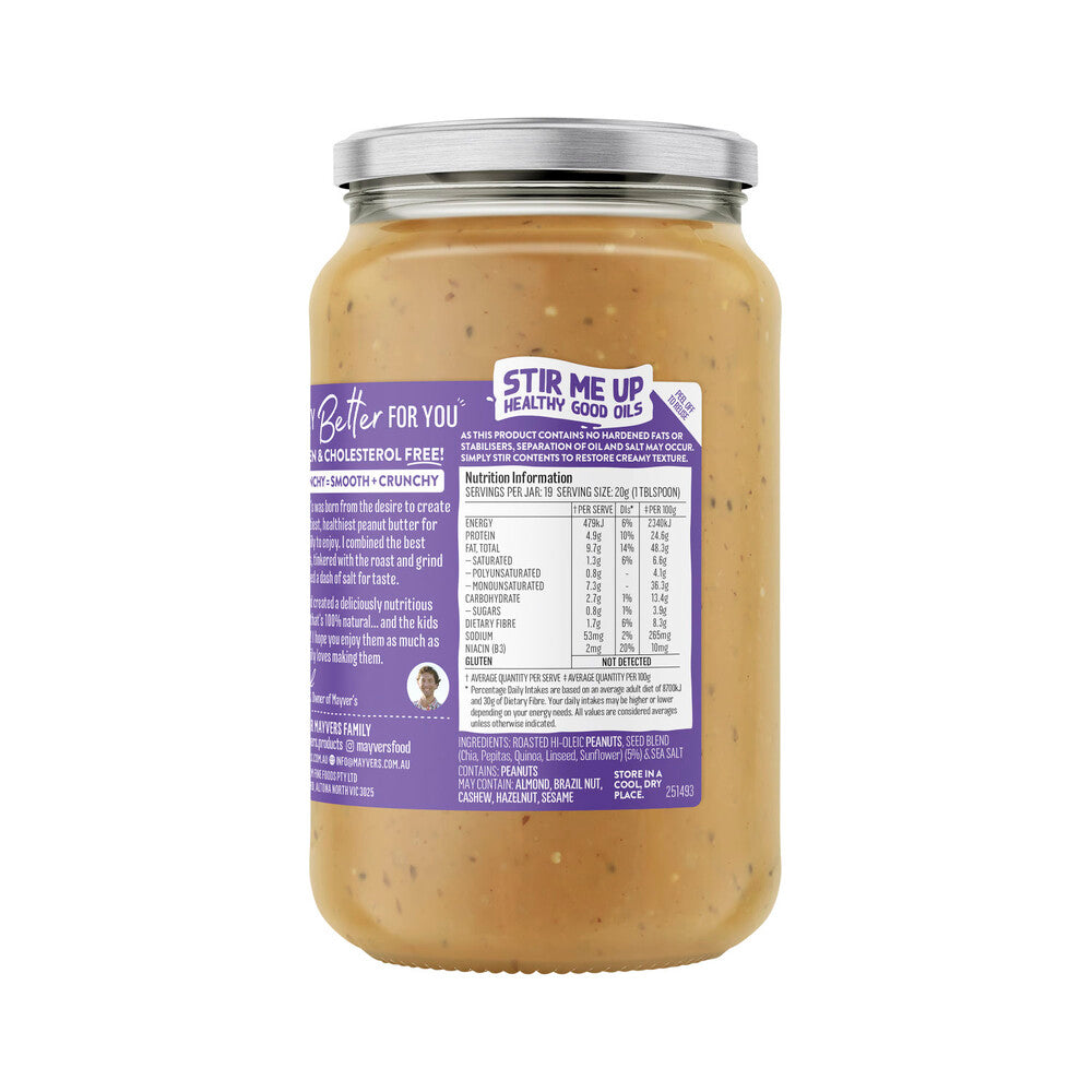 Mayvers Smunchy 5 Seeds Peanut Butter - 375g