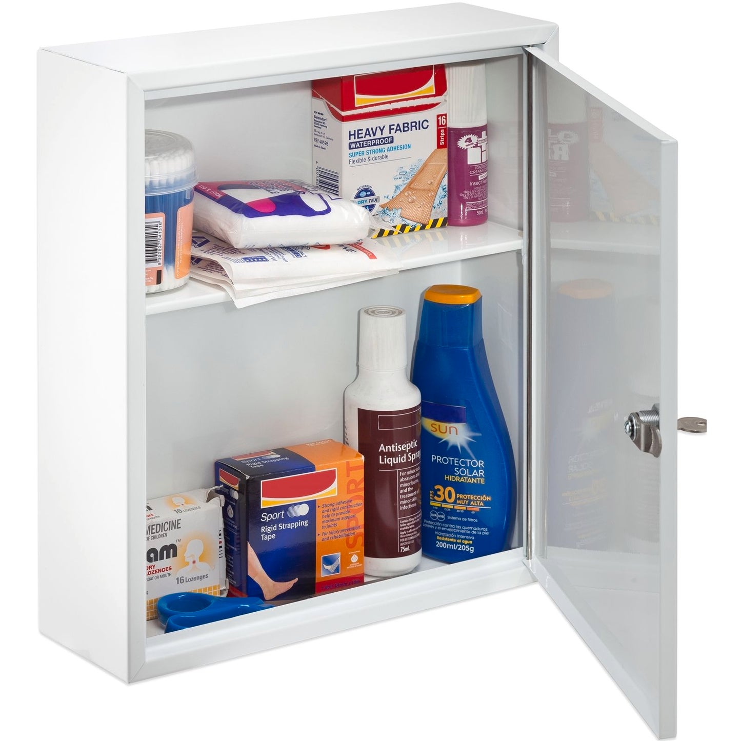 Sandleford First Aid Box - 315 x 360 x 100mm - White