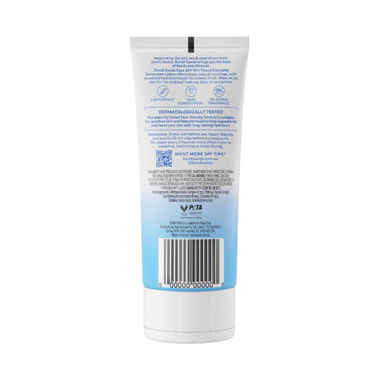Bondi Sands Spf50+ Fragrance Free Hydrating Tinted Face Lotion - 75mL
