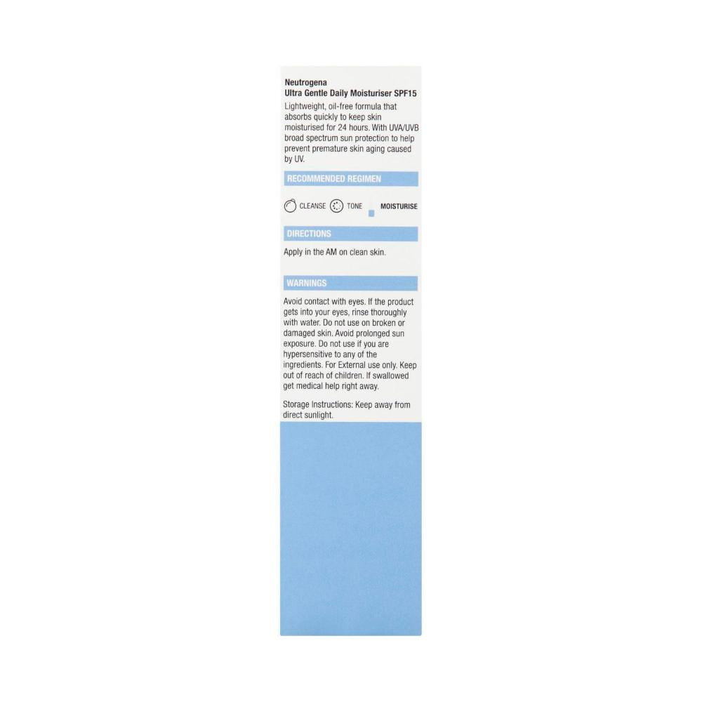 Neutrogena Ultra Gentle Daily Moisturiser Spf15 - 100mL