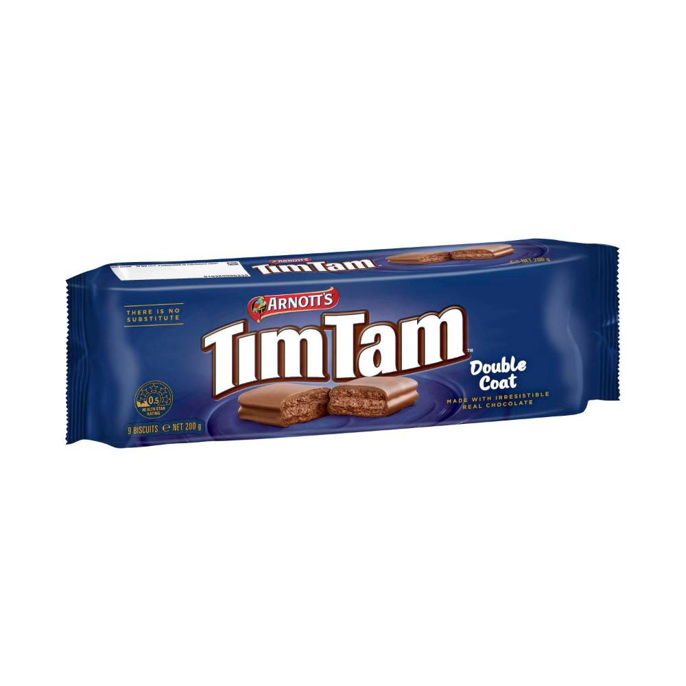 Arnott's Tim Tam Chocolate Biscuits Double Coat - 200g