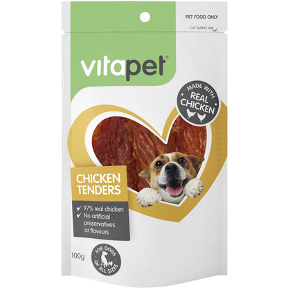 Vita Pet Jerhigh Chicken Tenders Dog Treats 100g