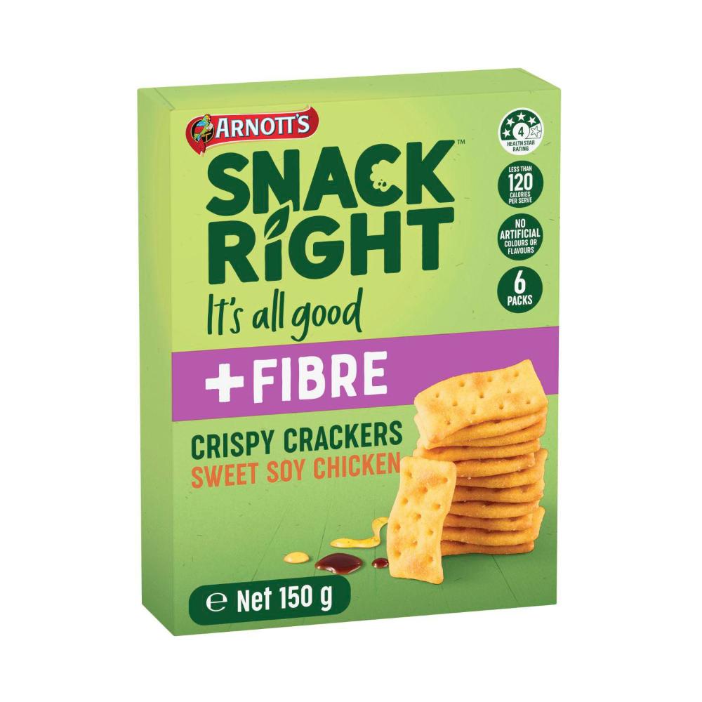 Arnott's Snackright Multipack Crispy Crackers Soy Chicken - 150g
