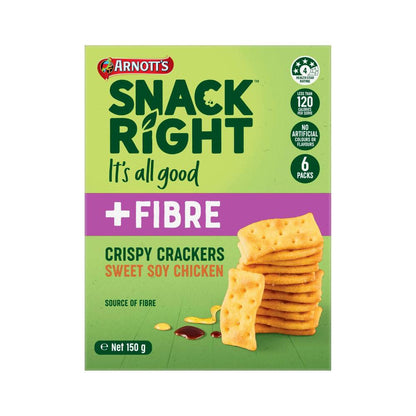 Arnott's Snackright Multipack Crispy Crackers Soy Chicken - 150g