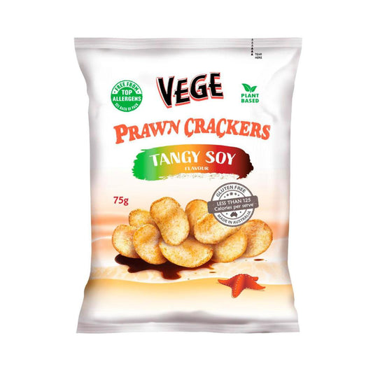 Vege Vegan Prawn Crackers Tangy Soy - 75g