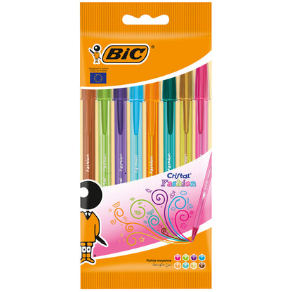 Bic Cristal Fashion Pens - 8 Pack