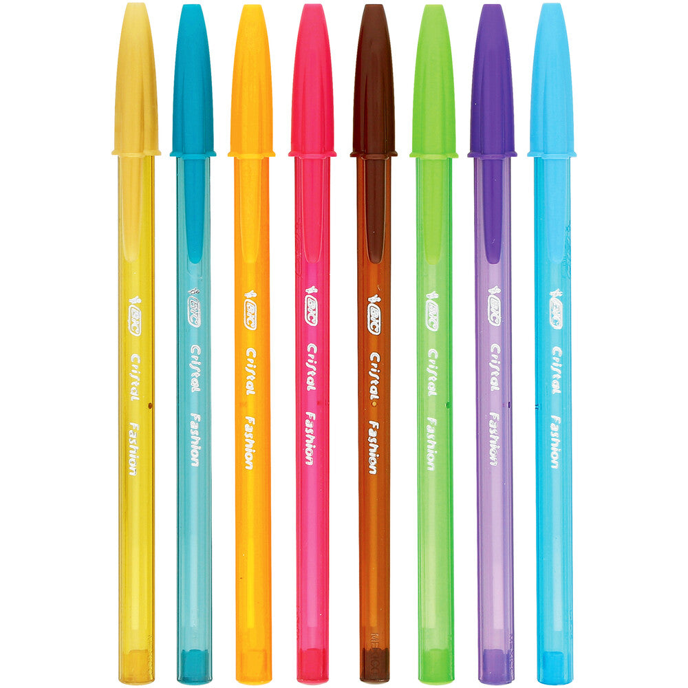 Bic Cristal Fashion Pens - 8 Pack