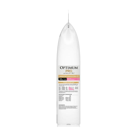 Optimum Pro Adult Dry Dog Food Sensitive Skin & Vitality Turkey With Ancient Wholegrains - 2.5kg