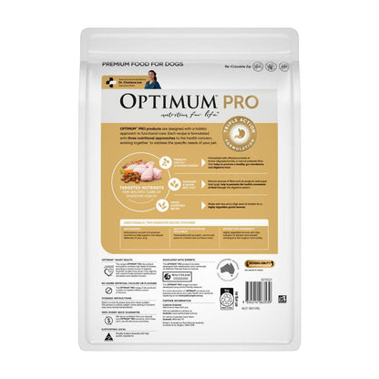 Optimum Pro Adult Dry Dog Food Digestive Health Chicken With Rice & Veg - 2.5kg