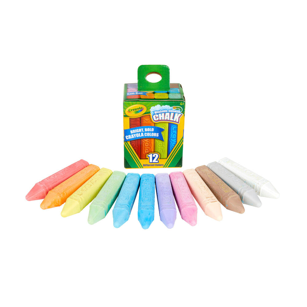 Crayola Washable Side Walk Chalk - 12 pack