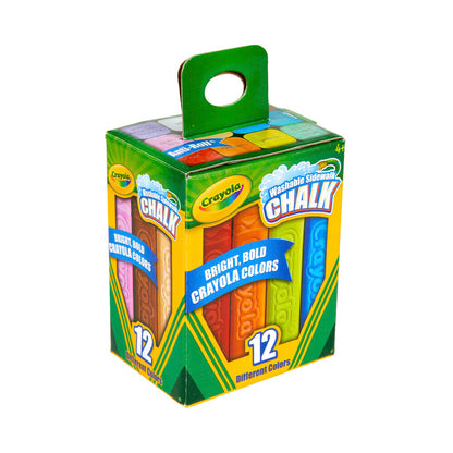 Crayola Washable Side Walk Chalk - 12 pack