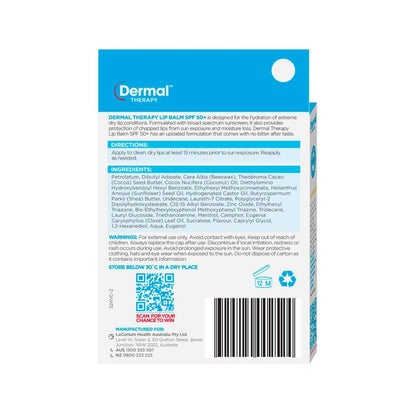 Dermal Therapy Lip Balm Spf50+ - 10g