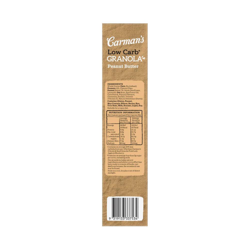 Carman's Low Carb Granola Peanut Butter - 425g