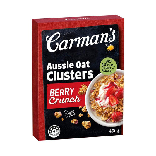 Carman's Aussie Oat usters Berry Crunch - 450g