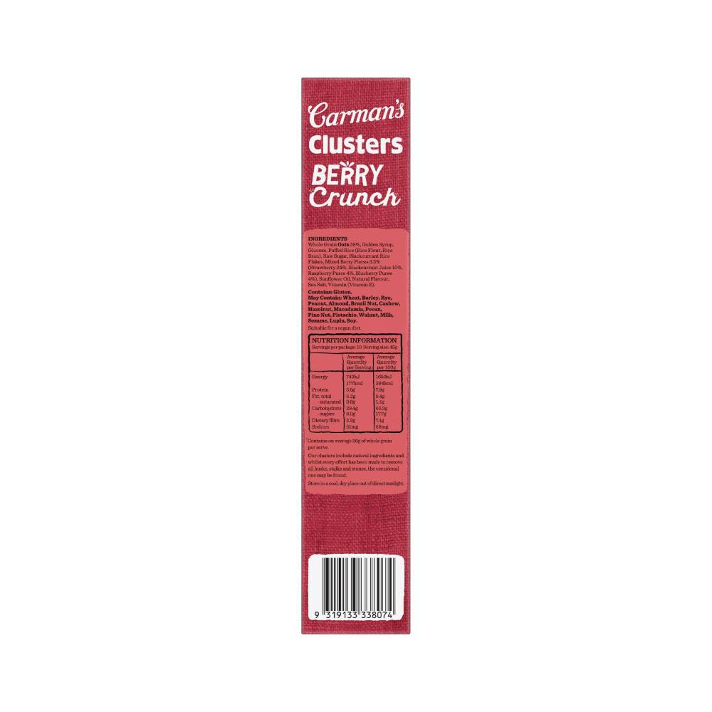 Carman's Aussie Oat usters Berry Crunch - 450g