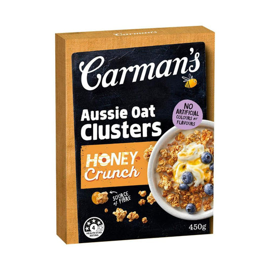 Carman's Aussie Oat usters Honey Crunch - 450g