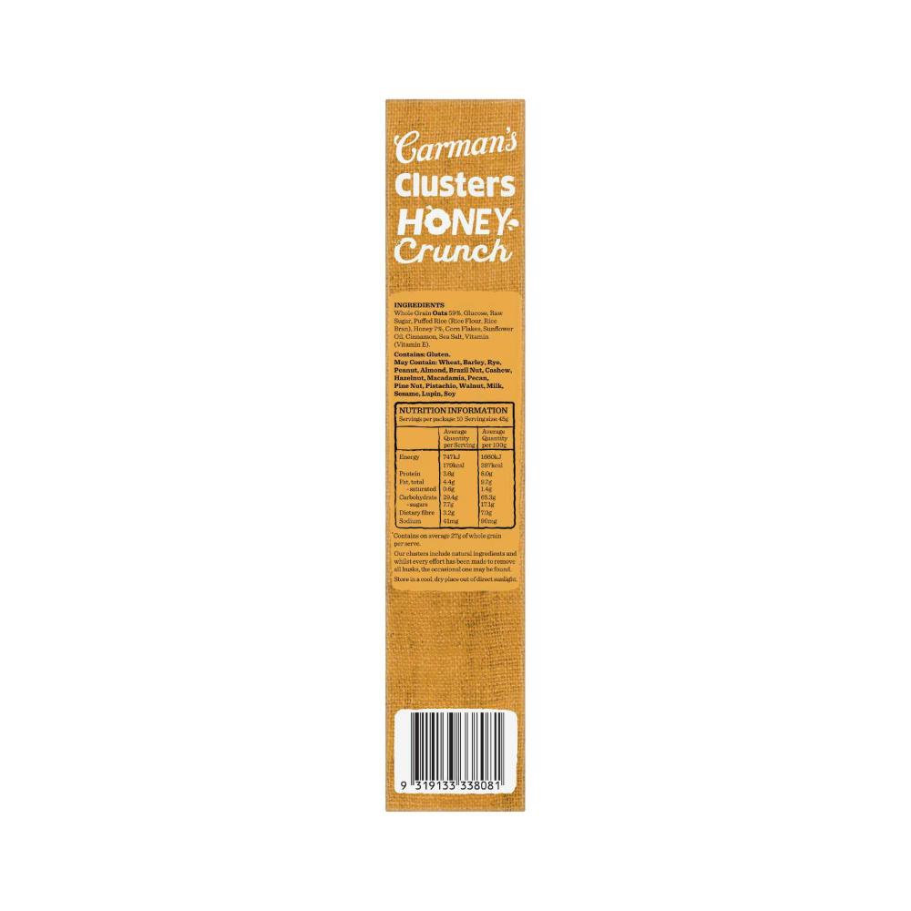 Carman's Aussie Oat usters Honey Crunch - 450g