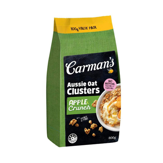 Carman's Aussie Oat usters Apple Crunch Value Pack - 800g