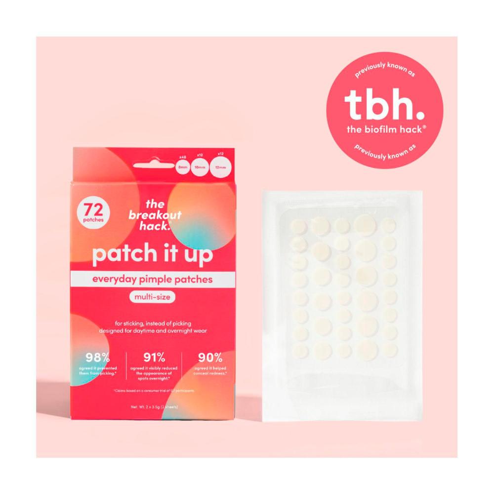 The Breakout Hack Patch It Up - Multi-size Pimple Patches - 72 Pack