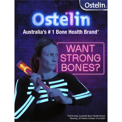 Ostelin Vitamin D 1000IU D3 Capsules For Bone Health + Immunity 60 pack