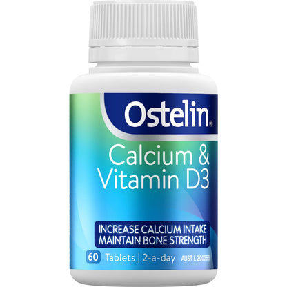 Ostelin Calcium & Vitamin D Tablets With D3 For Bones + Immunity 60 Pack