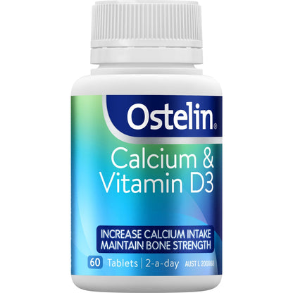 Ostelin Calcium & Vitamin D Tablets With D3 For Bones + Immunity 60 Pack