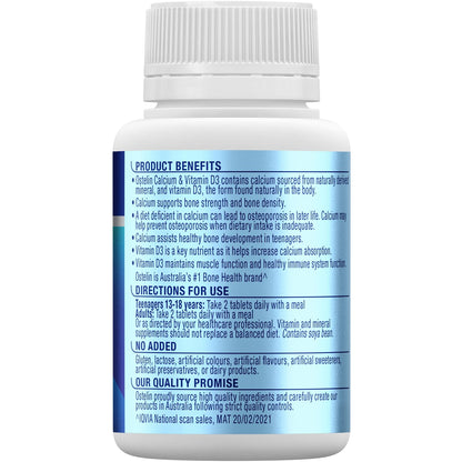 Ostelin Calcium & Vitamin D Tablets With D3 For Bones + Immunity 60 Pack