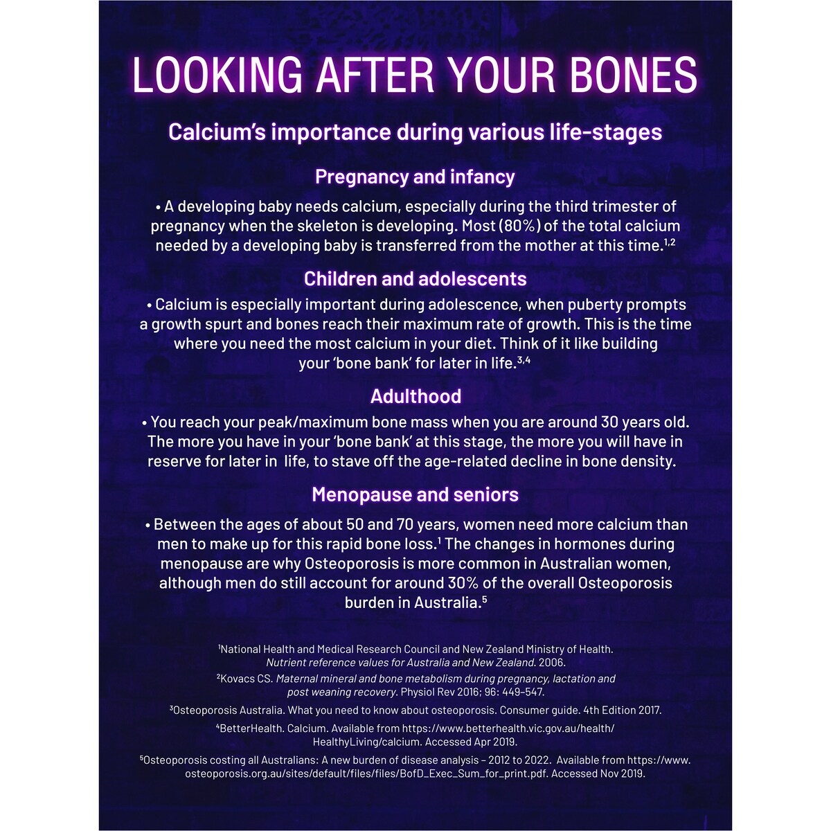 Ostelin Calcium & Vitamin D Tablets With D3 For Bones + Immunity 60 Pack