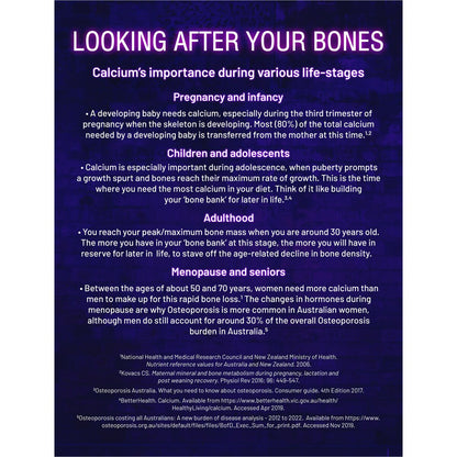 Ostelin Calcium & Vitamin D Tablets With D3 For Bones + Immunity 60 Pack