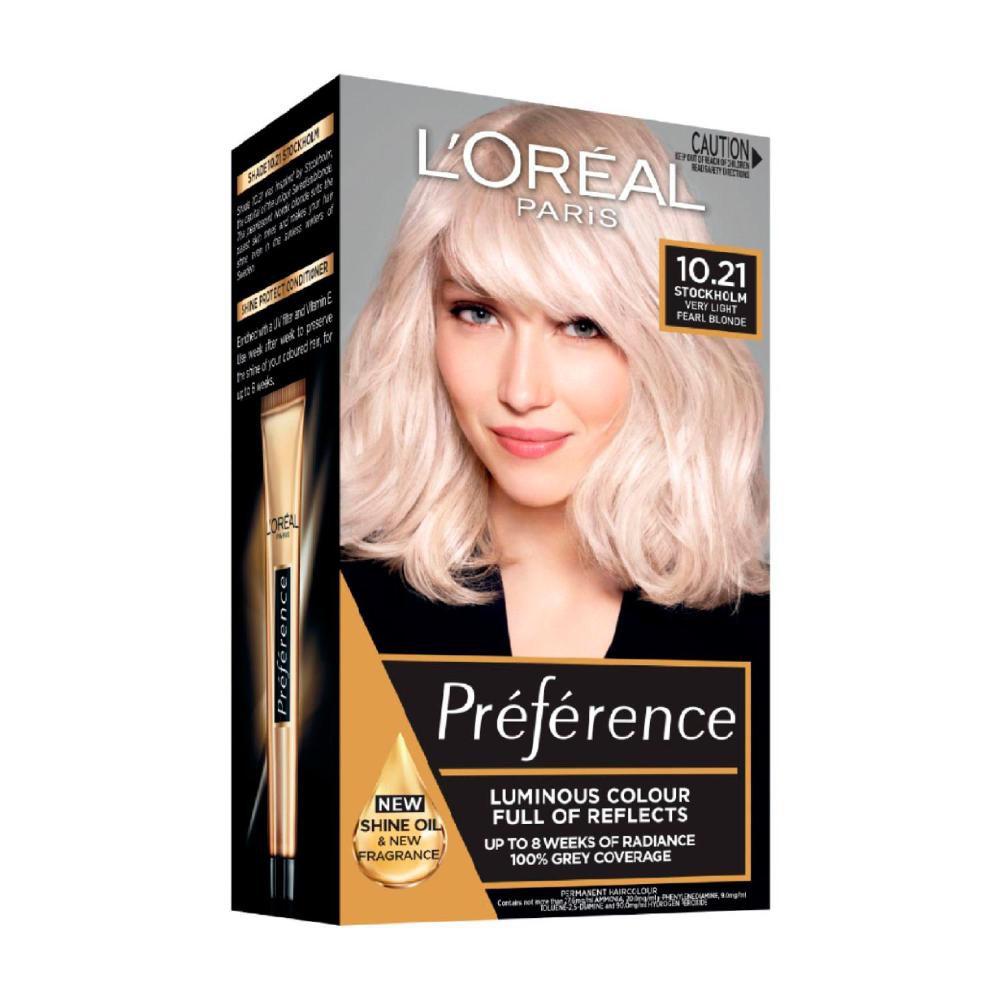 L'Oreal Preference 10.21 Stockholm Hair Colour - 1 Pack