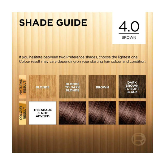 L'Oreal Preference Tahiti 4 Permanent Hair Colour - 1 Pack