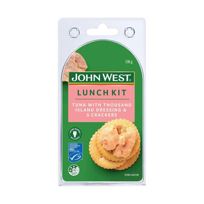 John West Lunch Kit With Crackers Tuna With Thousand Island Dressing - 108g