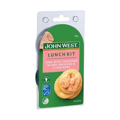 John West Lunch Kit With Crackers Tuna With Thousand Island Dressing - 108g