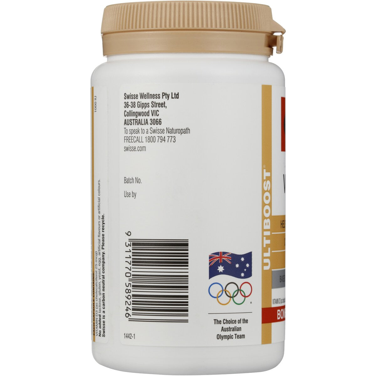 Swisse Ultiboost Vitamin d Capsules For Bone And Muscle Health 250 Pack