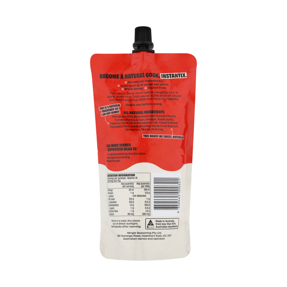 Mingle Better For You Tangy Tomato Sauce - 250g