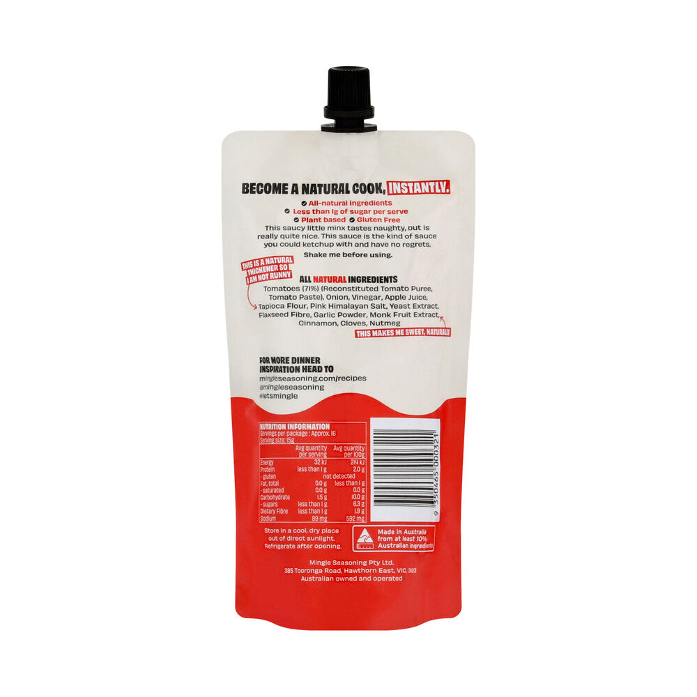 Mingle Better For You Tangy Tomato Sauce - 250g