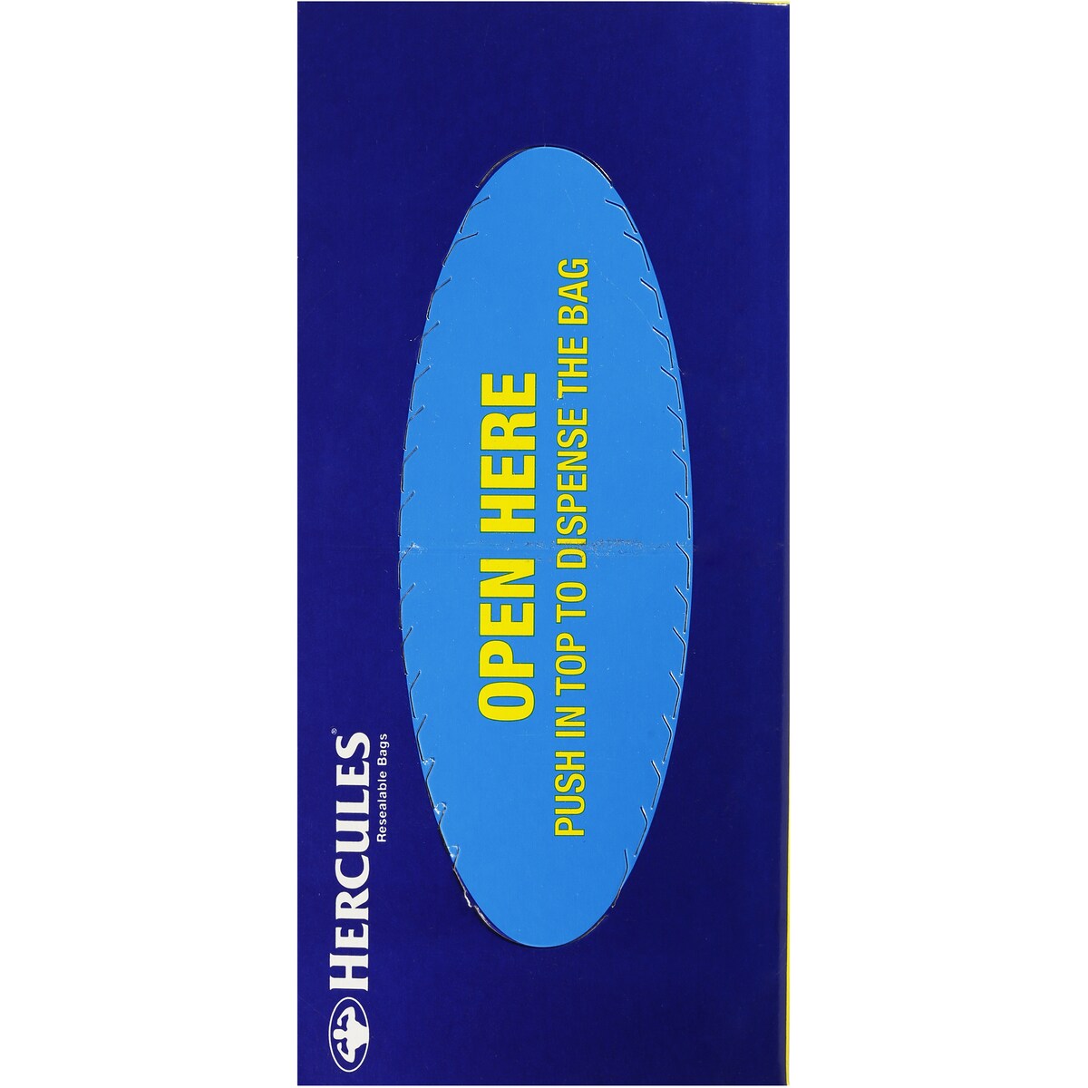 Hercules Twin Zip Resealable Storage Bags Large 40 pack