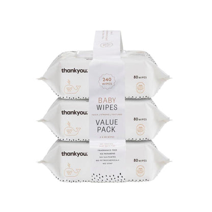 Thankyou Thick & Soft Baby Wipes - 240 pack