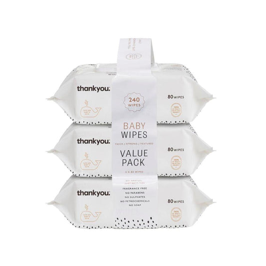 Thankyou Thick & Soft Baby Wipes - 240 pack
