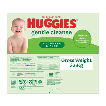 Huggies Baby Wipes Refills Cucumber & Aloe - 400 pack
