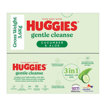 Huggies Baby Wipes Refills Cucumber & Aloe - 400 pack