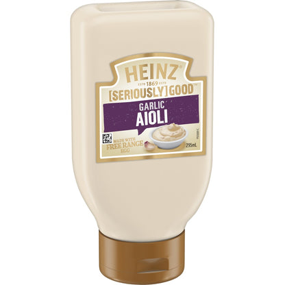 Heinz Seriously Good Garlic Aioli Mayonnaise Mayo 295ml