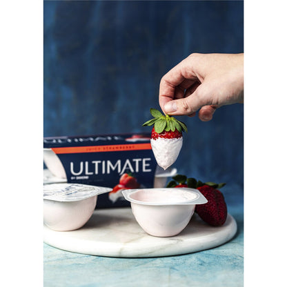 Ultimate Danone Double Cream Yoghurt Strawberry 115g X 4 Pack