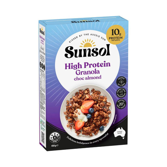 Sunsol Protein Granola Chocolate Almond Crunch - 450g