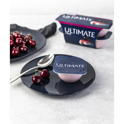 Ultimate Danone Double Cream Yoghurt Black Cherry 115g X 4 Pack