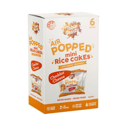 Table Of Plenty Multipack Popped Rice Cakes Cheddar Cheese 6 Pack - 90g