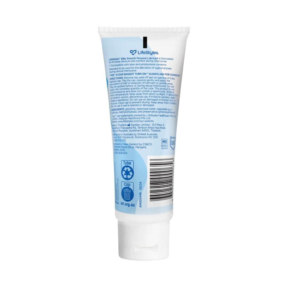 LifeStyles Silky Smooth Lubricant - 100g