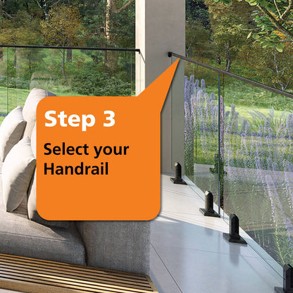 ProtectorAl Friction Fit Handrail - 20mm - Black