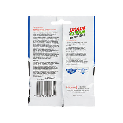 Drain Clean One Shot Crystals - 60g - Foil Sachet - Fast Acting